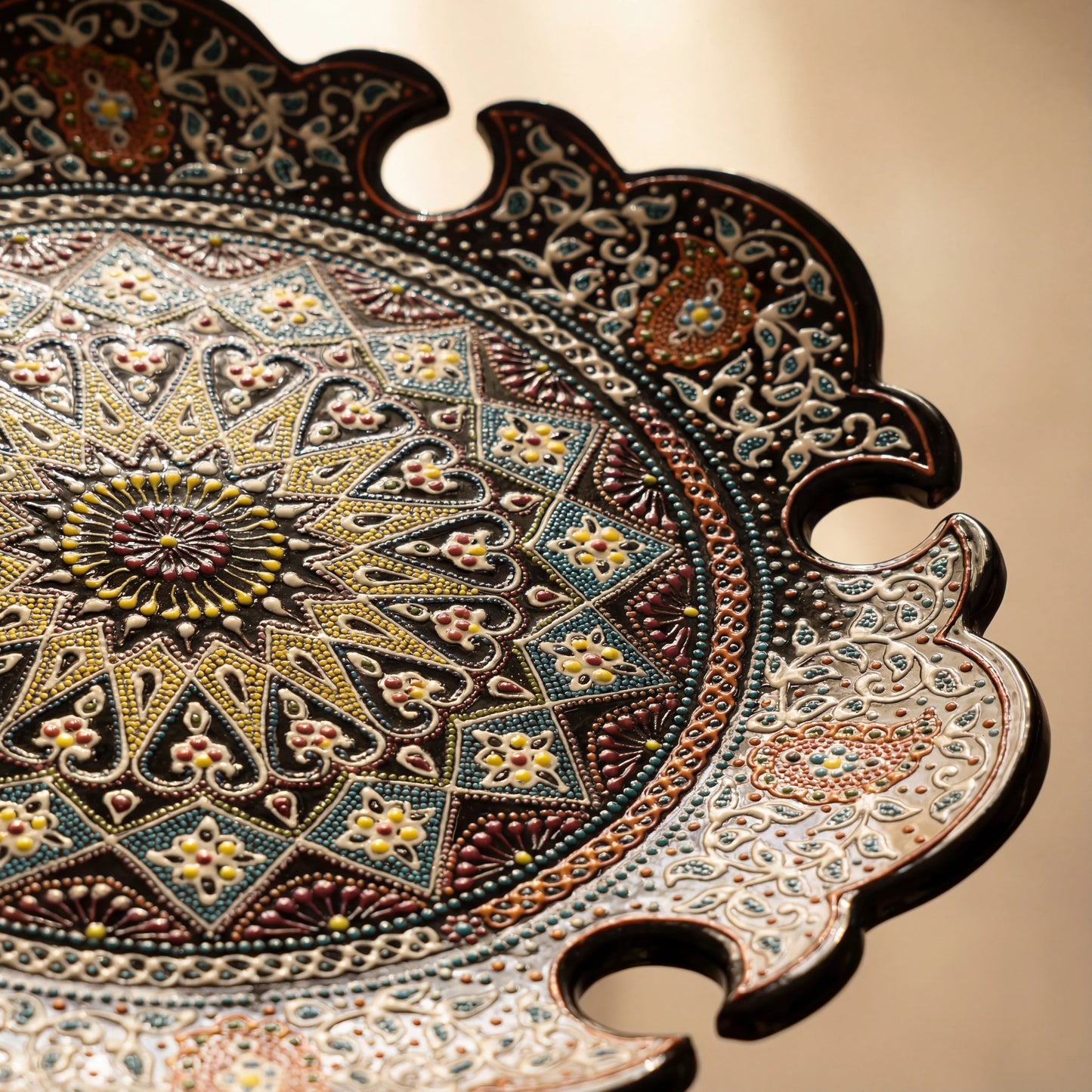 Dawn of Khiva – Pierced-Edge Bukhara Plate
