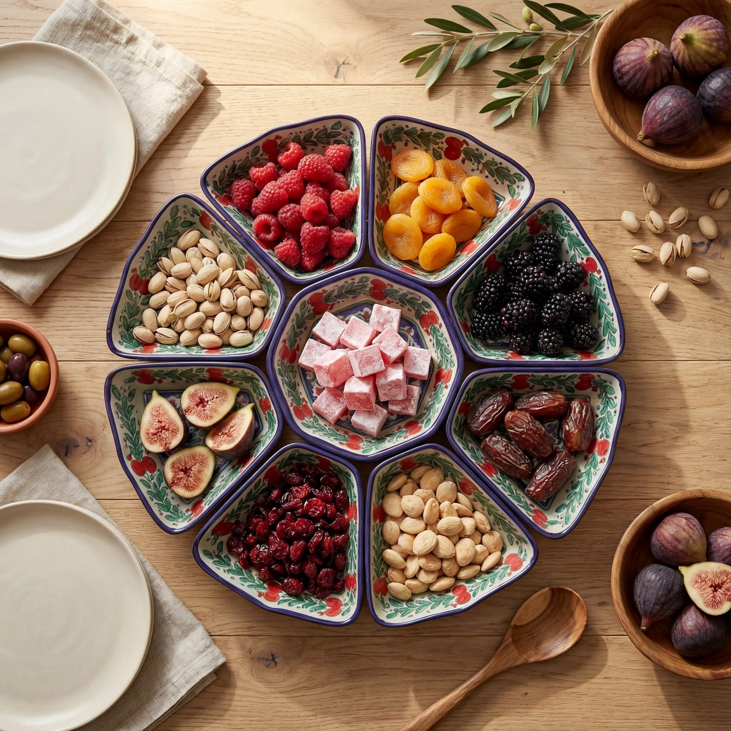 Pomegranate Spiral II - Multi-Compartment