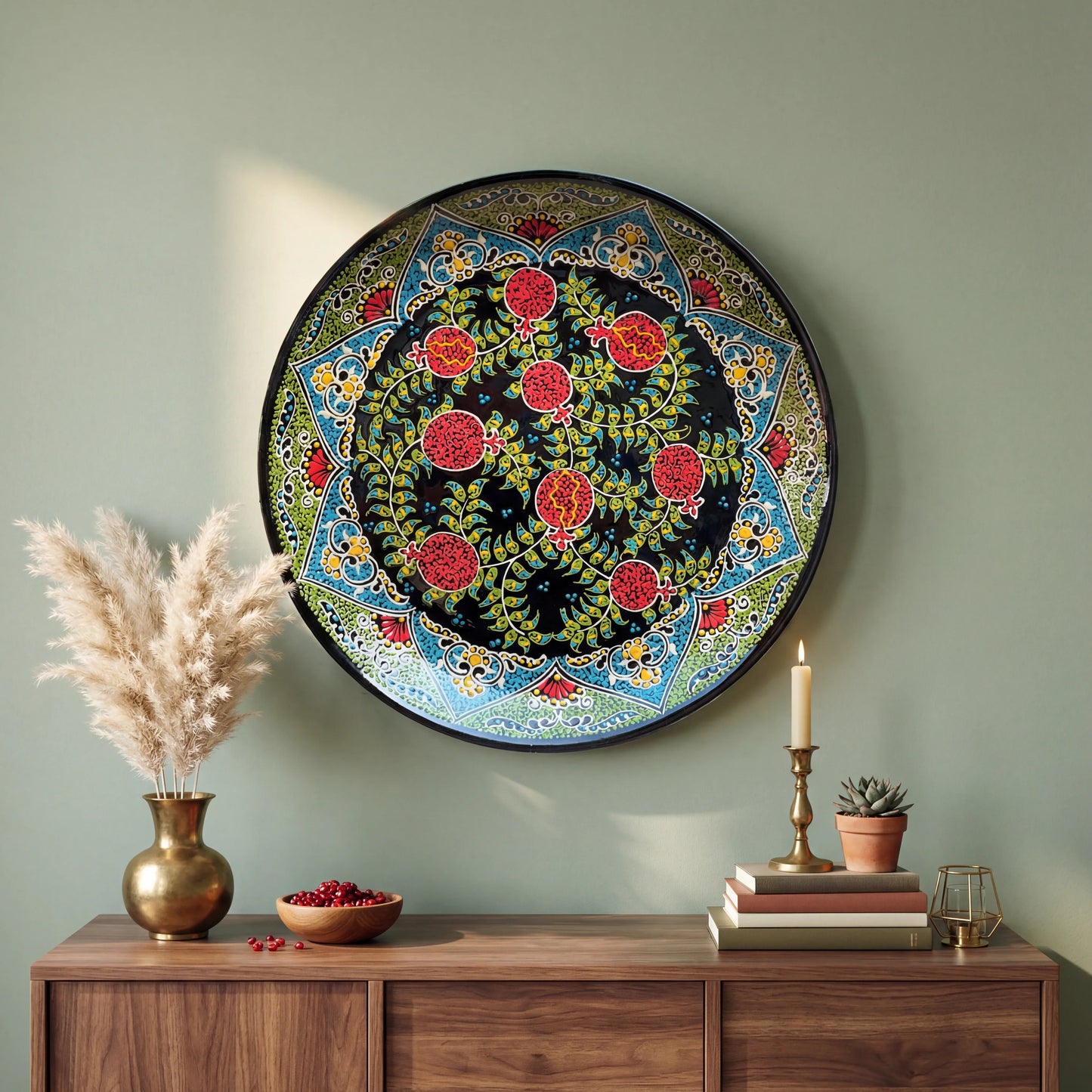 Nine Pomegranates — Bukhara Heritage Plate