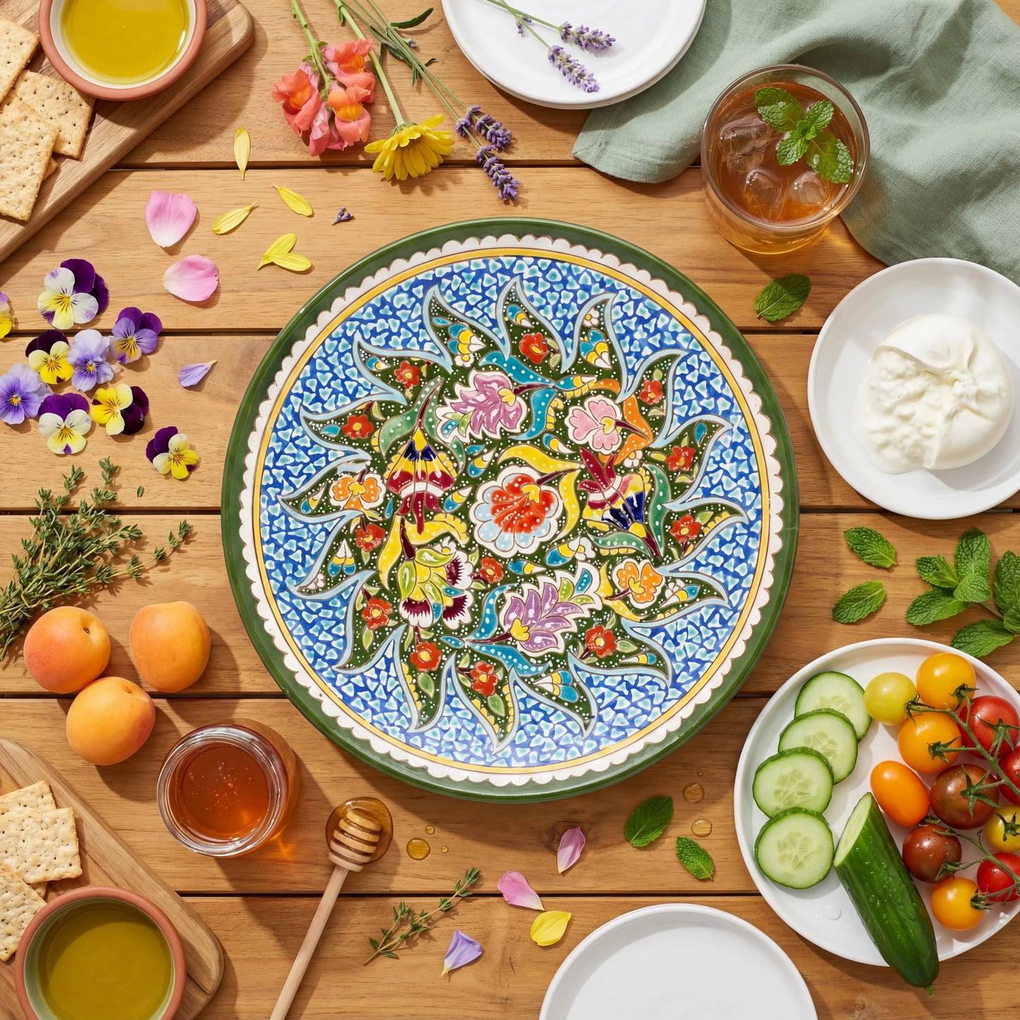 Scattered Blooms — Rishtan Heritage Plate