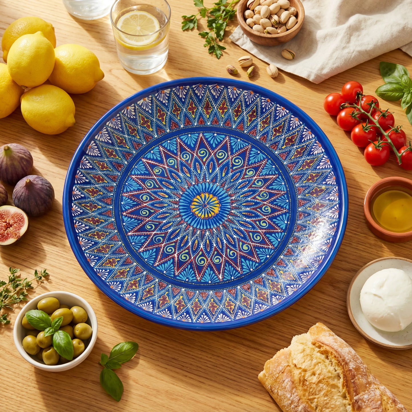 Celestial Sunburst — Rishtan Heritage Plate