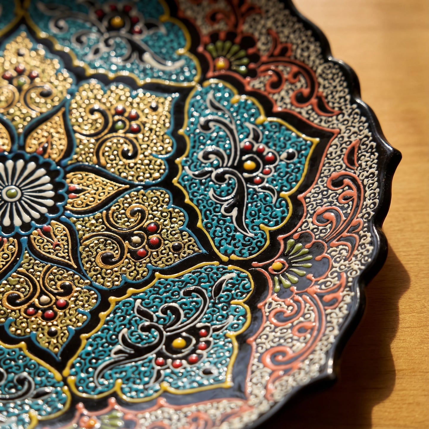 Golden Arabesque – Rishtan Heritage Plate