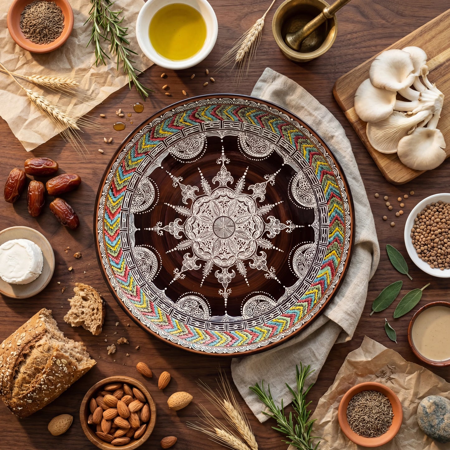 Henna Mandala – Bukhara Heritage Plate